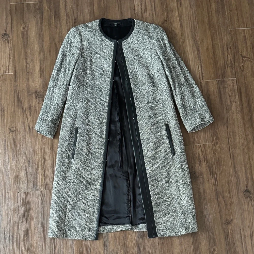 BOSS BLACK WHITE BROWN TRENCH - Picture 3 of 17